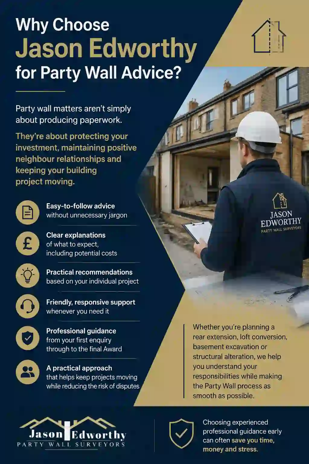 Why Choose Jason Edworthy for Party Wall Advice Horley?